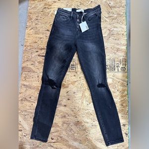 Vervet High Waisted Skinny Jean with Five Buttons